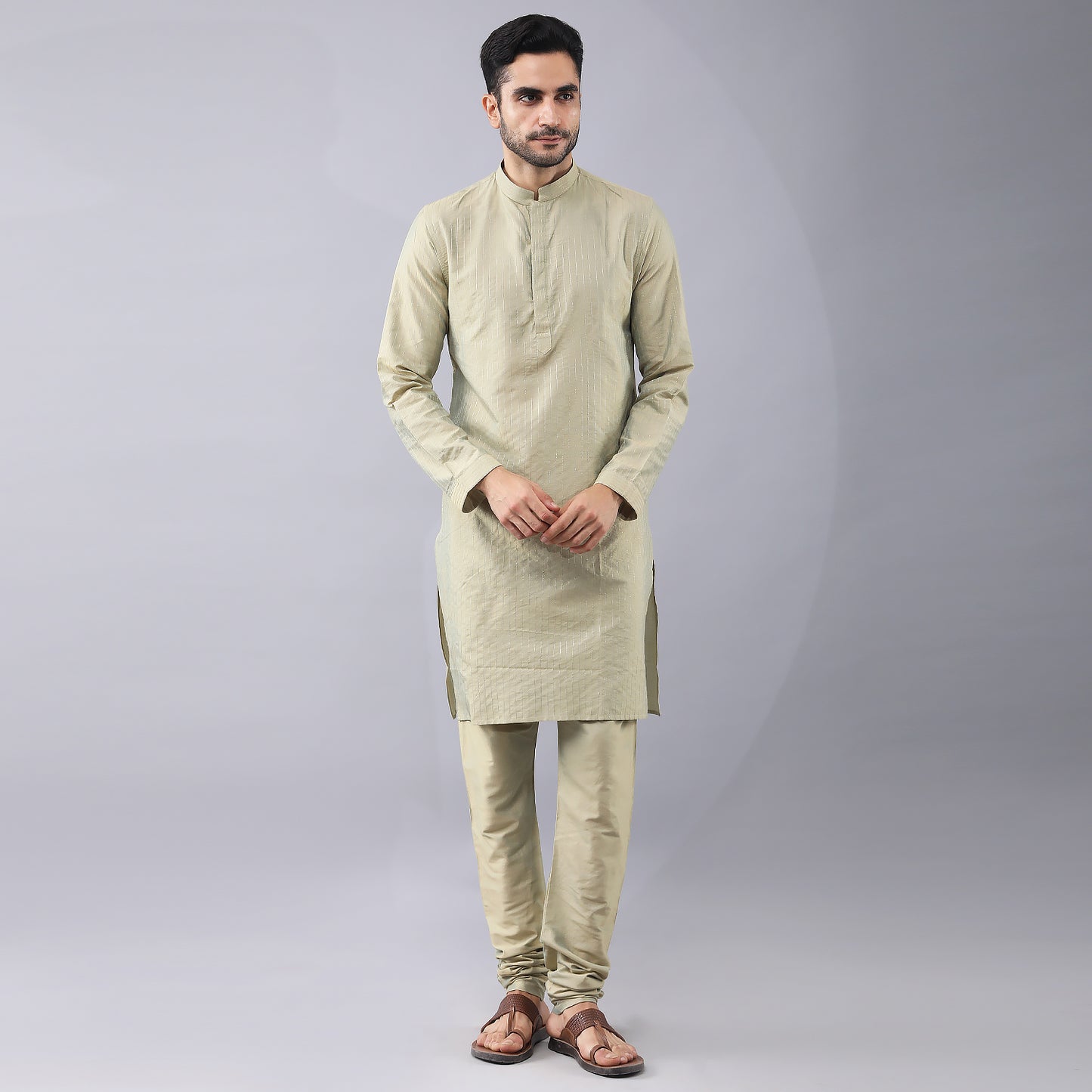 Digital Printed Longline Bundi Jacket Set