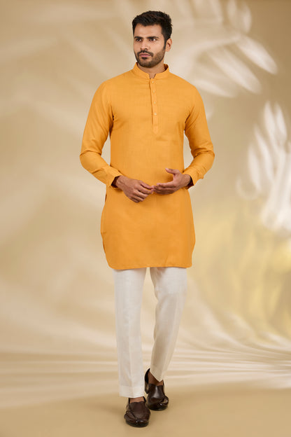 Multi Color Silk, Cotton Printed Bundi And Kurta Set